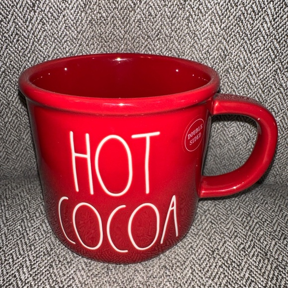 Rae Dunn Other - Rae Dunn HOT COCOA Red Double Sided Gingerbread Man Mug Christmas Winter NEW